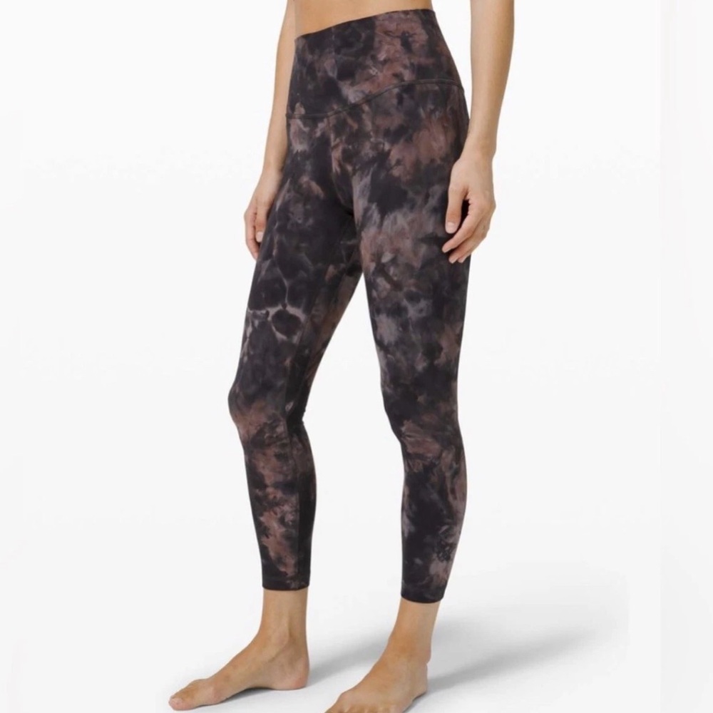 Lululemon Align HR Pant 25" Diamond Dye Grey Pink Pastel